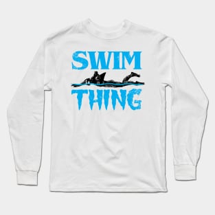 Mens Swim Thing Swimming Long Sleeve T-Shirt